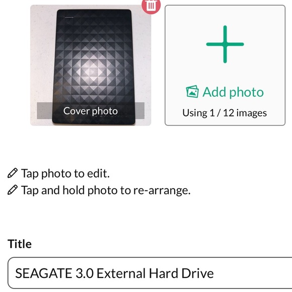 Seagate Black External Hard Drive